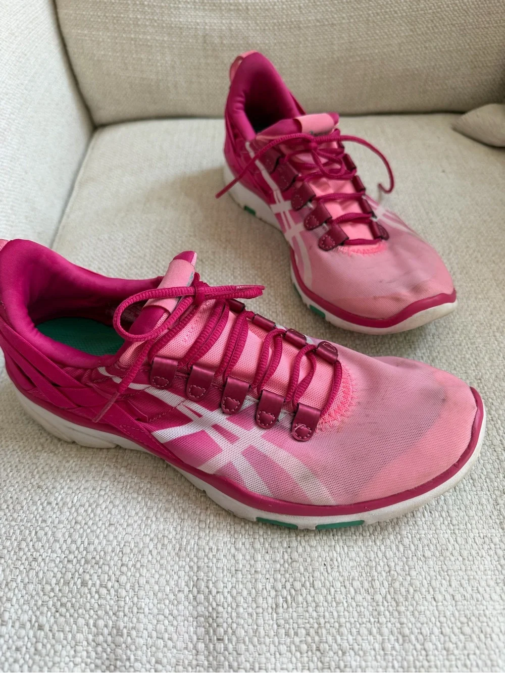 Women’s Asics Pink Athletic Sneakers - Lightweight Comfort